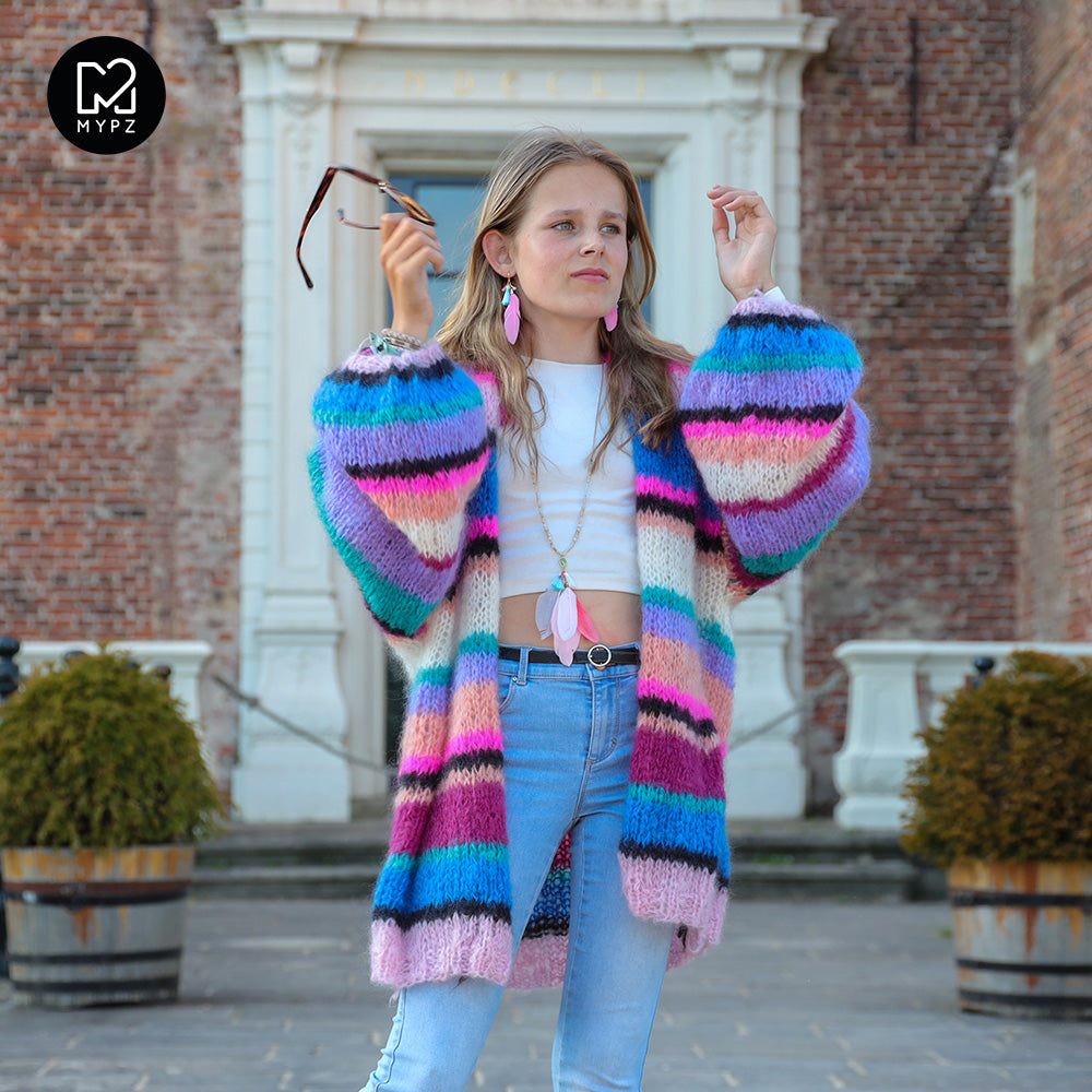 Knitting kit – MYPZ Basic Light Mohair Cardigan Asher No10 (ENG-NL)