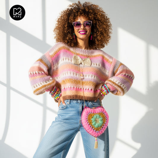 MYPZ Chunky Mohair pullover Bijoux