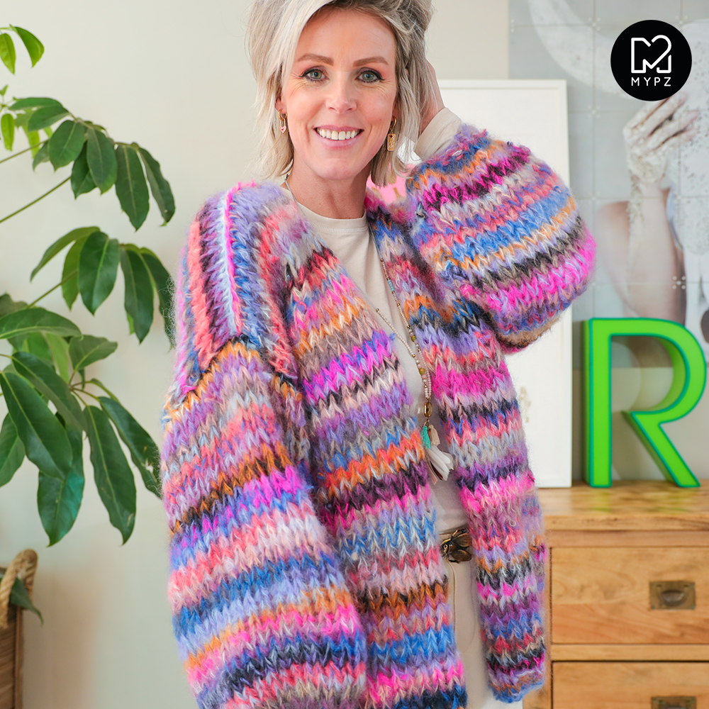 Knitting Kit – MYPZ Chunky Mohair Cardigan Flirty No15 (ENG-NL-DE)