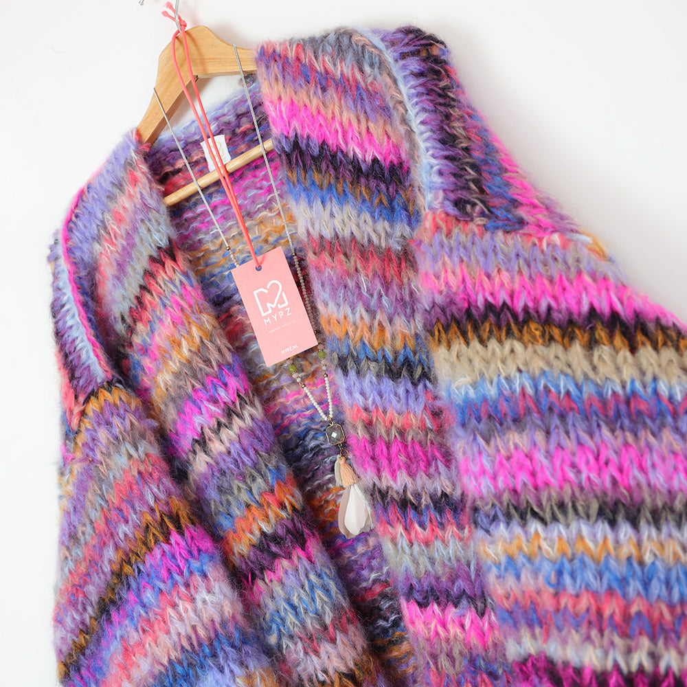 Knitting Kit – MYPZ Chunky Mohair Cardigan Flirty No15 (ENG-NL-DE)
