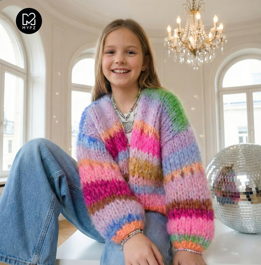 Knit pattern – MYPZ Chunky Mohair Cardigan GIRLZ No12 (ENG-NL-DE)