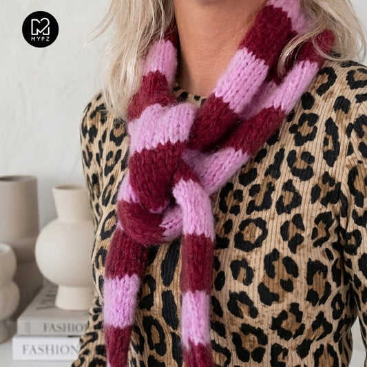 Design your own kit - Knitting Kit Scarf Sandy (ENG-NL-DE-ES-FR-IT-NO-DA-SV)
