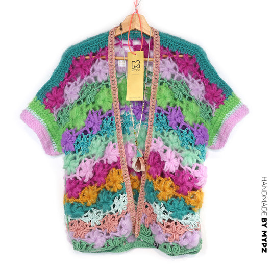 Crochet kit - MYPZ Wildflower cardigan (ENG-NL-DE-FR-ES)