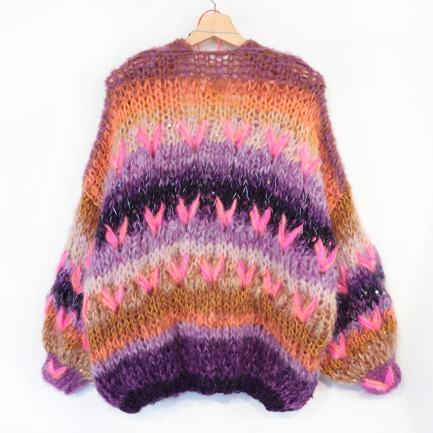 Knitting Kit – MYPZ Chunky Mohair Cardigan Boho Firefly No.15 (ENG-NL-DE)