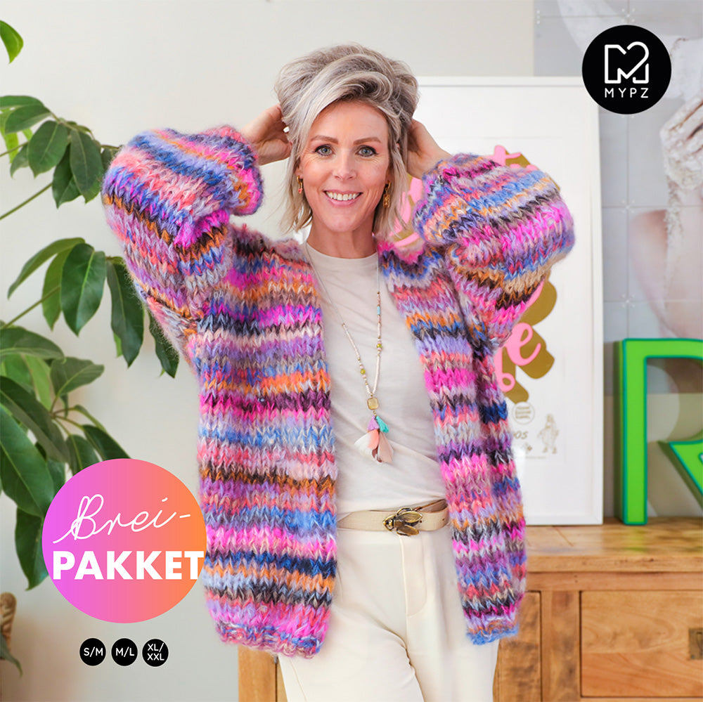 Knitting Kit – MYPZ Chunky Mohair Cardigan Flirty No15 (ENG-NL-DE)