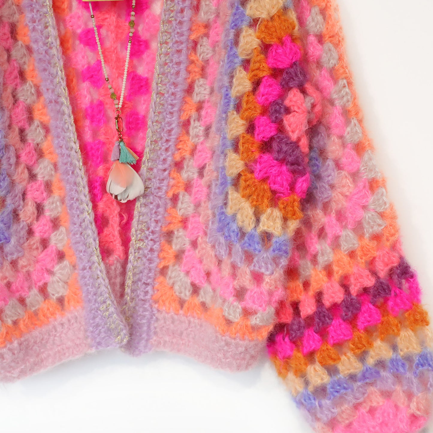 Crochet pattern - MYPZ Hexagon Cardigan Pink Vibes (ENG-NL-DE)