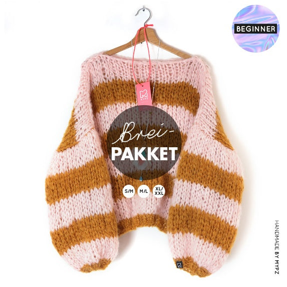 MYPZ breipakket basic chunky mohair trui Apache no15