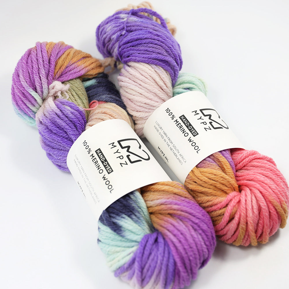 MYPZ Hand-dyed 100% Chunky Merino Wool – Vivienne