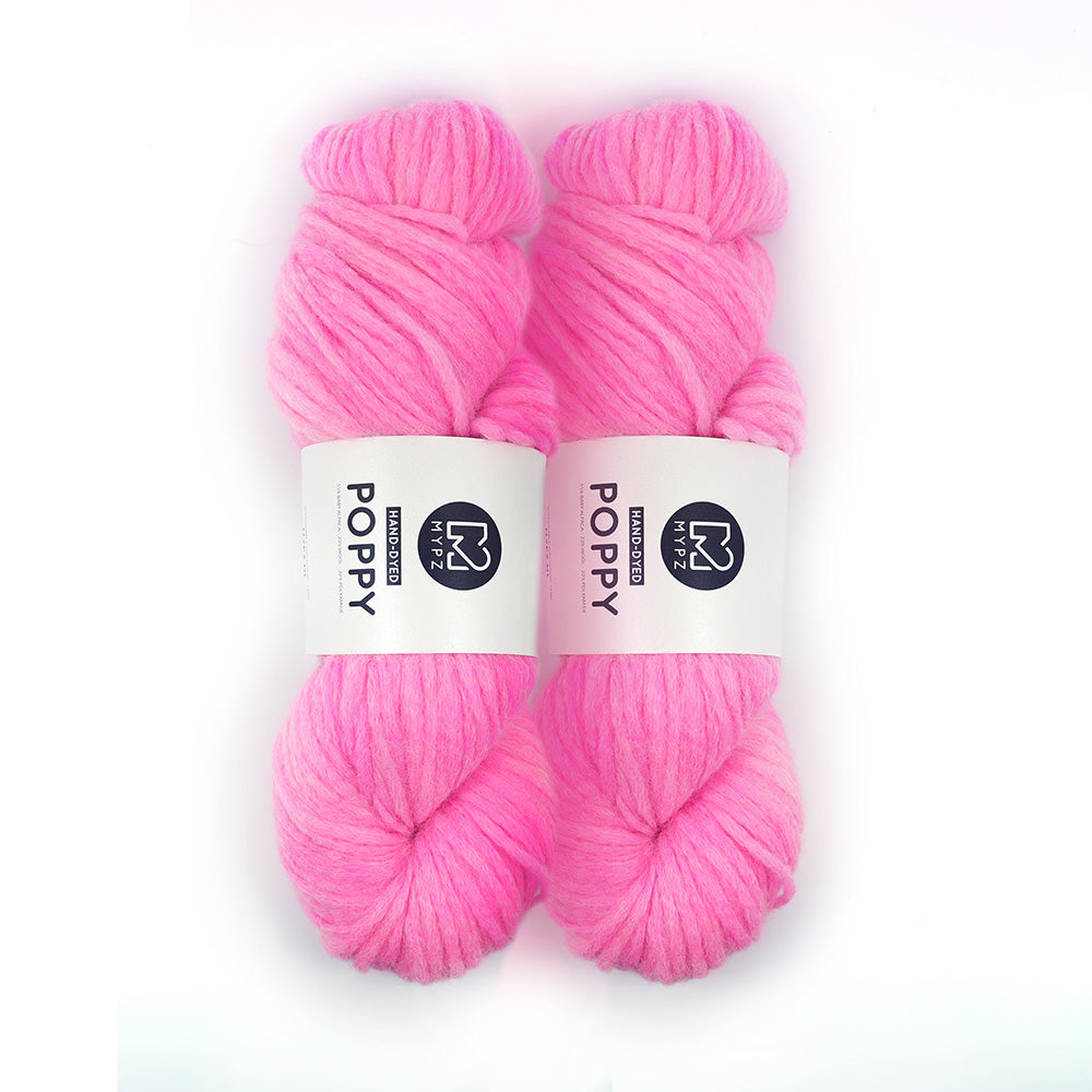 MYPZ Hand-dyed Poppy – Candy Pink