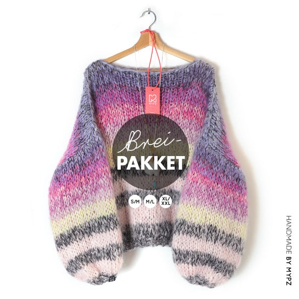 MYPZ breipakket basic chunky mohair trui gebreid Mustang-no12 NL