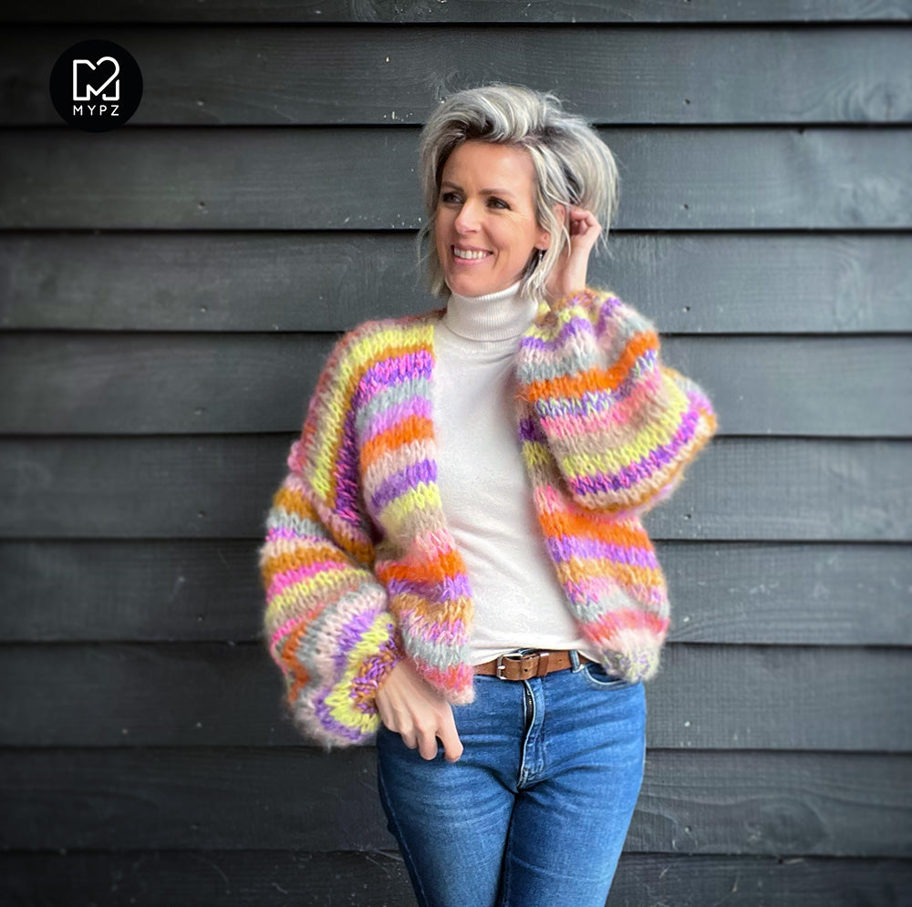 Knitting Kit – MYPZ Short Chunky Mohair Cardigan Wow! No.15 (ENG-NL)