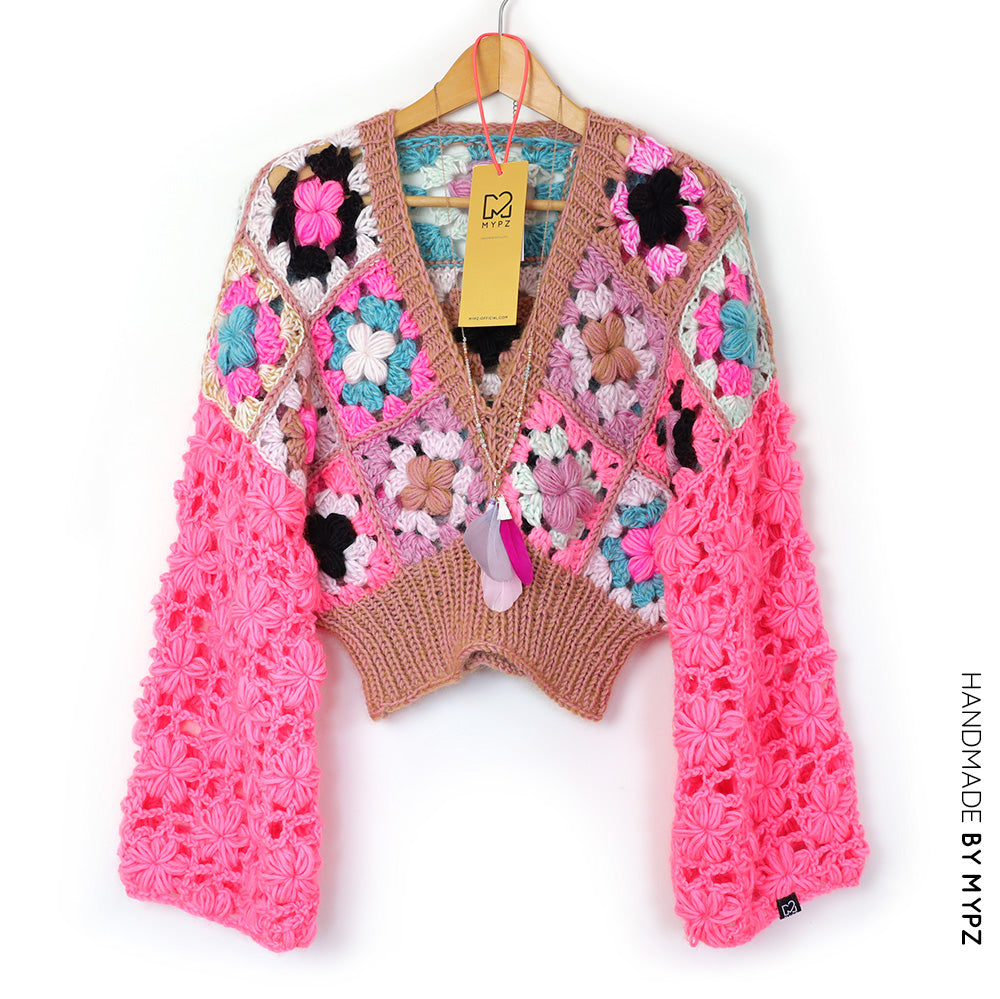 Crochet kit - 3D Flower Top Glory (ENG-NL)