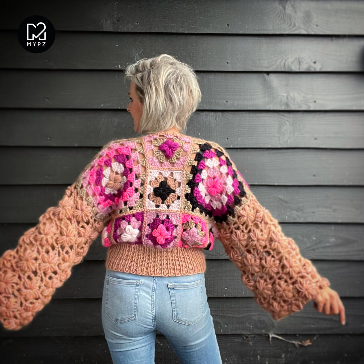 Crochet kit - 3D Flower Top Marley (ENG-NL)