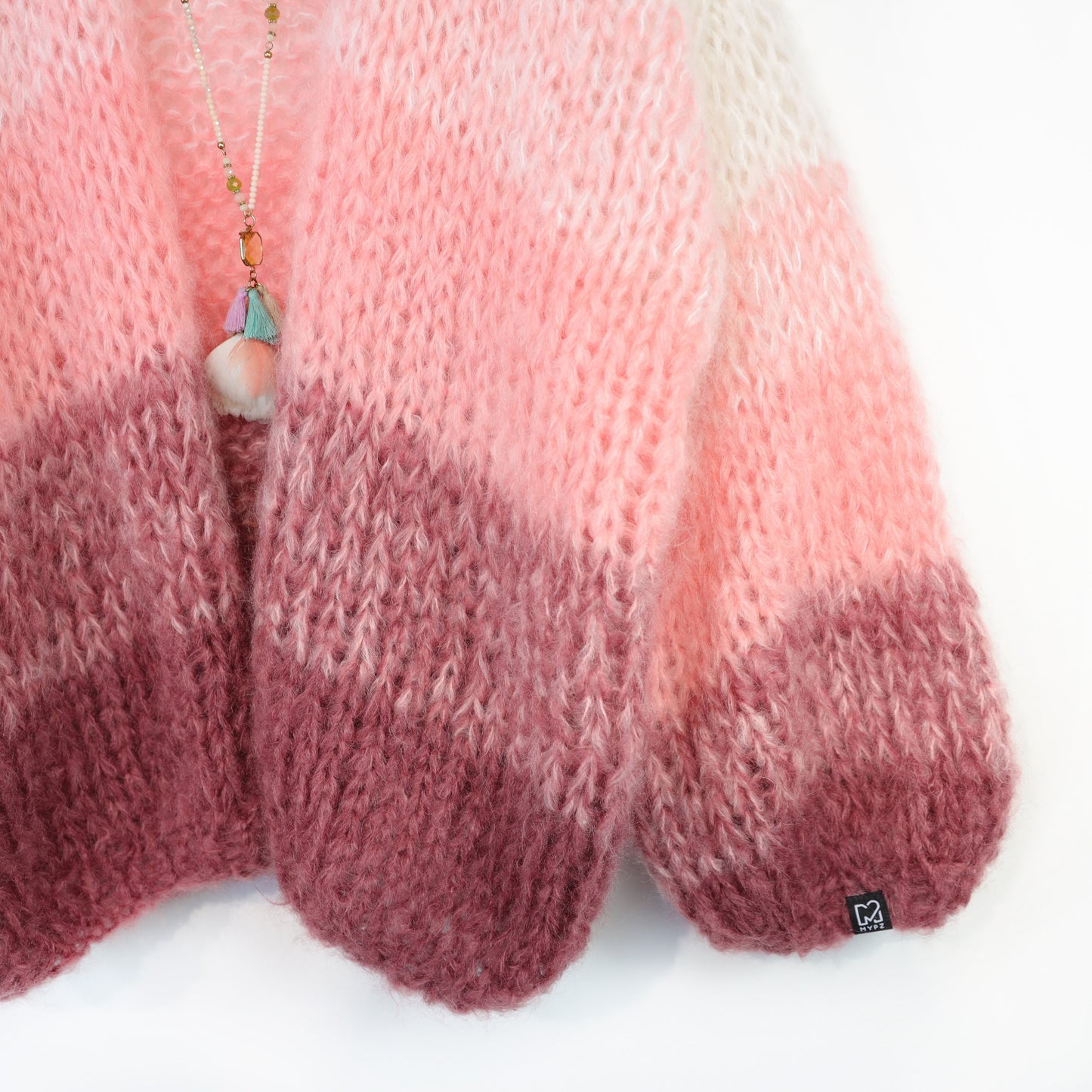 Knitting Kit – MYPZ Chunky Mohair Cardigan Gradient Melon No.15 (ENG-NL-DE)