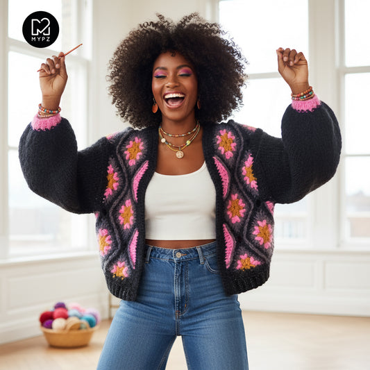 Crochet kit - MYPZ Masterpiece Cardigan Pink Star (ENG-NL)