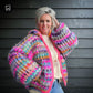 Knitting Kit – MYPZ Chunky Mohair Rib Cardigan Confetti with hoodie No.12 (ENG-NL)