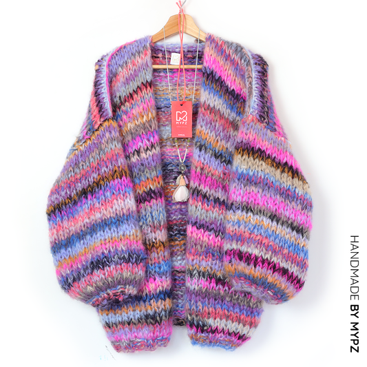 Knitting Kit – MYPZ  Chunky Mohair Cardigan Flirty No15 (ENG-NL-DE)