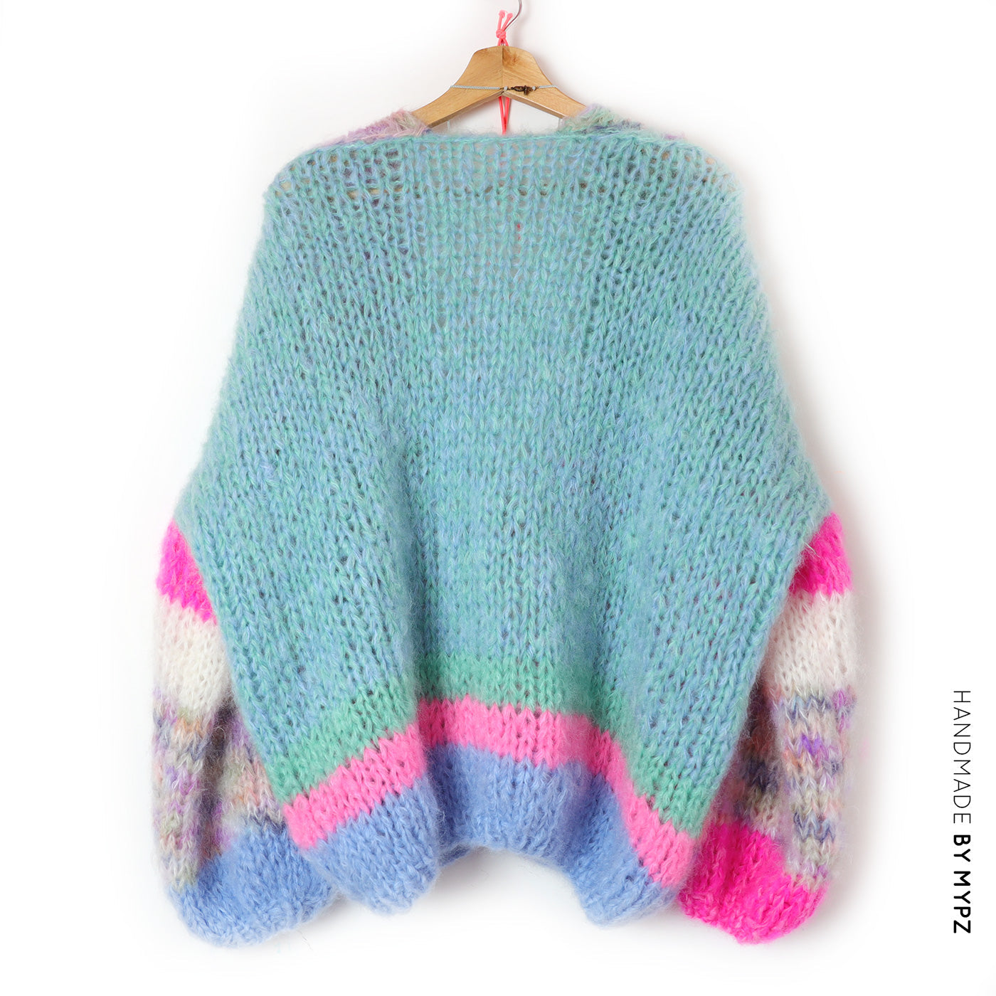 Knit Pattern – Chunky Mohair Cardigan Flowerfields No.12 (ENG-NL)