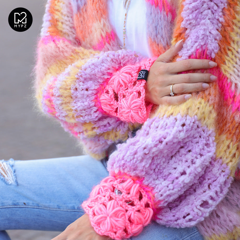 Knitting Pattern – MYPZ Chunky top-down Cardigan Joy No.15 (ENG-NL)
