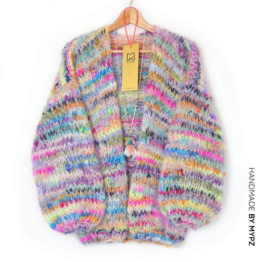 Knitting Kit – MYPZ Chunky Mohair Cardigan Scrap No.15 (ENG-NL)