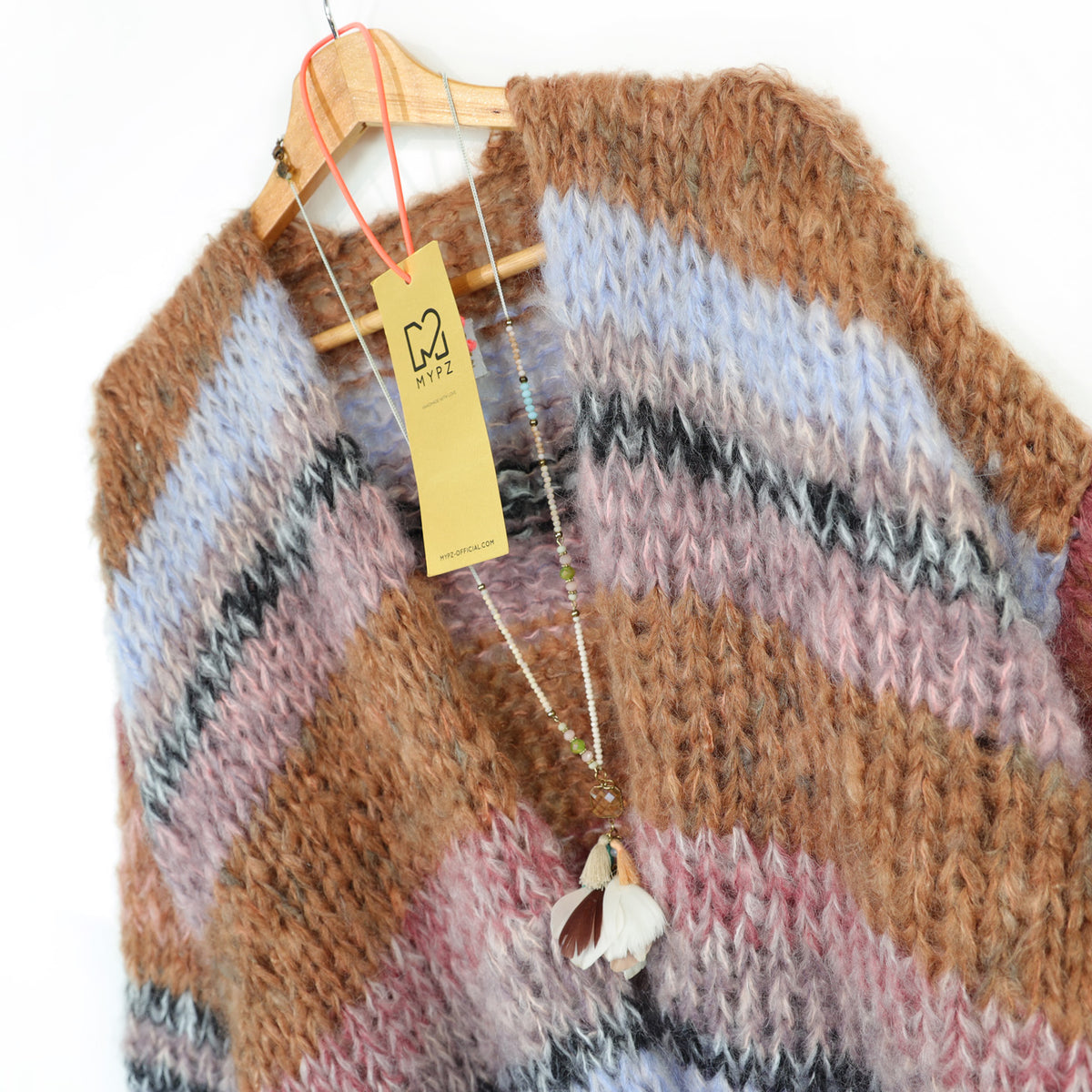 Knit Pattern – MYPZ Chunky Mohair Cardigan Walnut No.15 (ENG-DE-NL-ES-FR-IT-DA-SV-NO)
