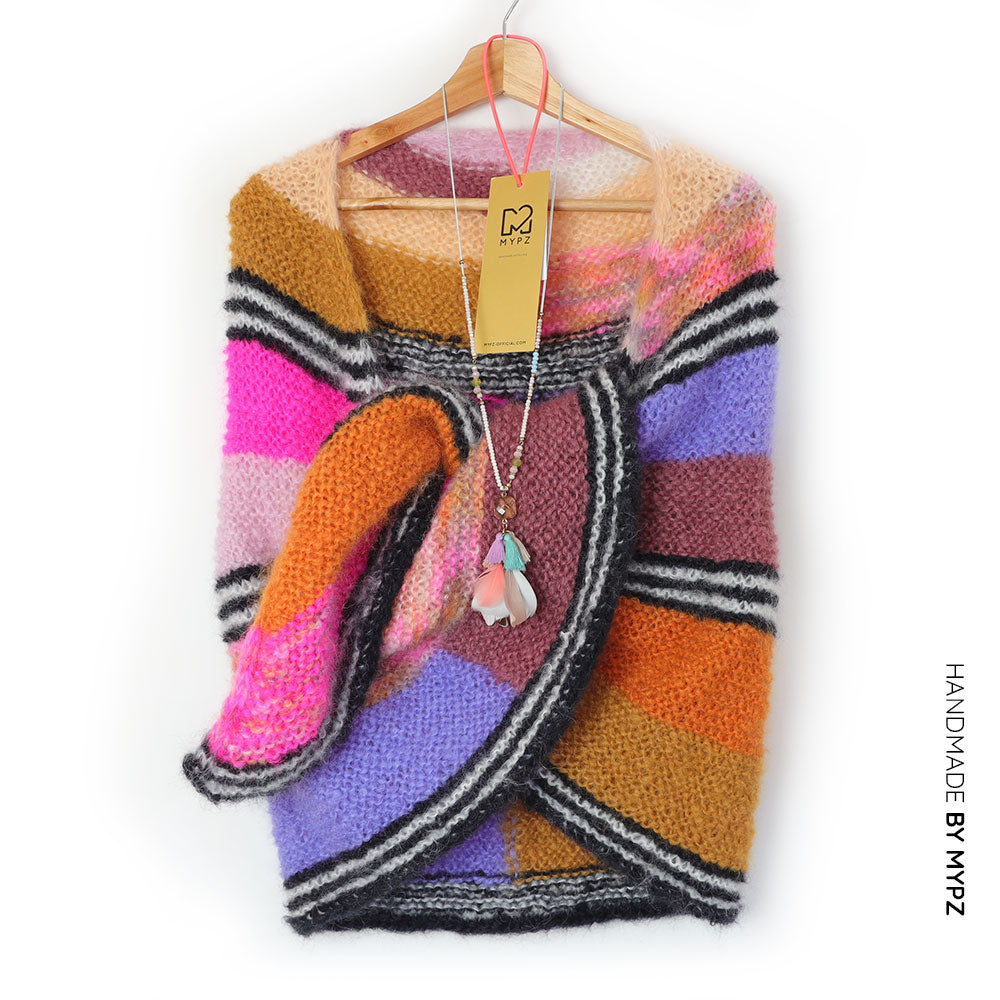 Knitting Kit - Cosy Cuddle Mohair Shawl Pecan No6 (ENG-NL)