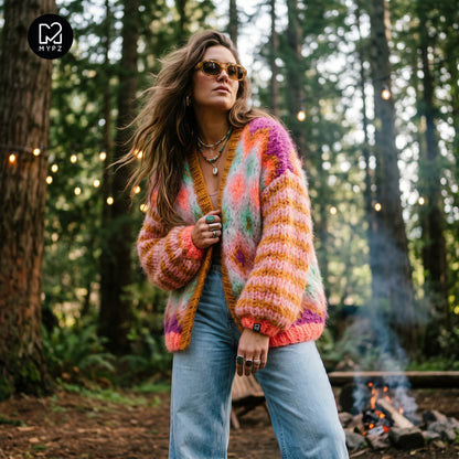 Knit pattern – Chunky Mohair Jacket Flora No.12 (ENG-DE-NL-ES-FR-IT-DA-SV-NO)