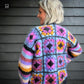 Crochet kit - MYPZ Granny square cardigan Lovestory (ENG-NL)