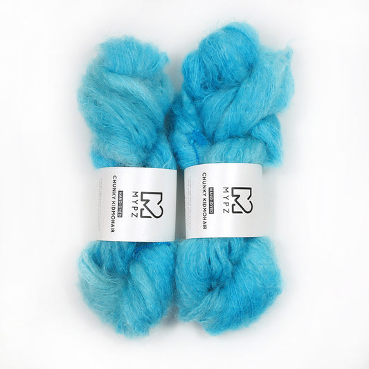 MYPZ Chunky kidmohair – hand-dyed 'The New Pretty Blue'
