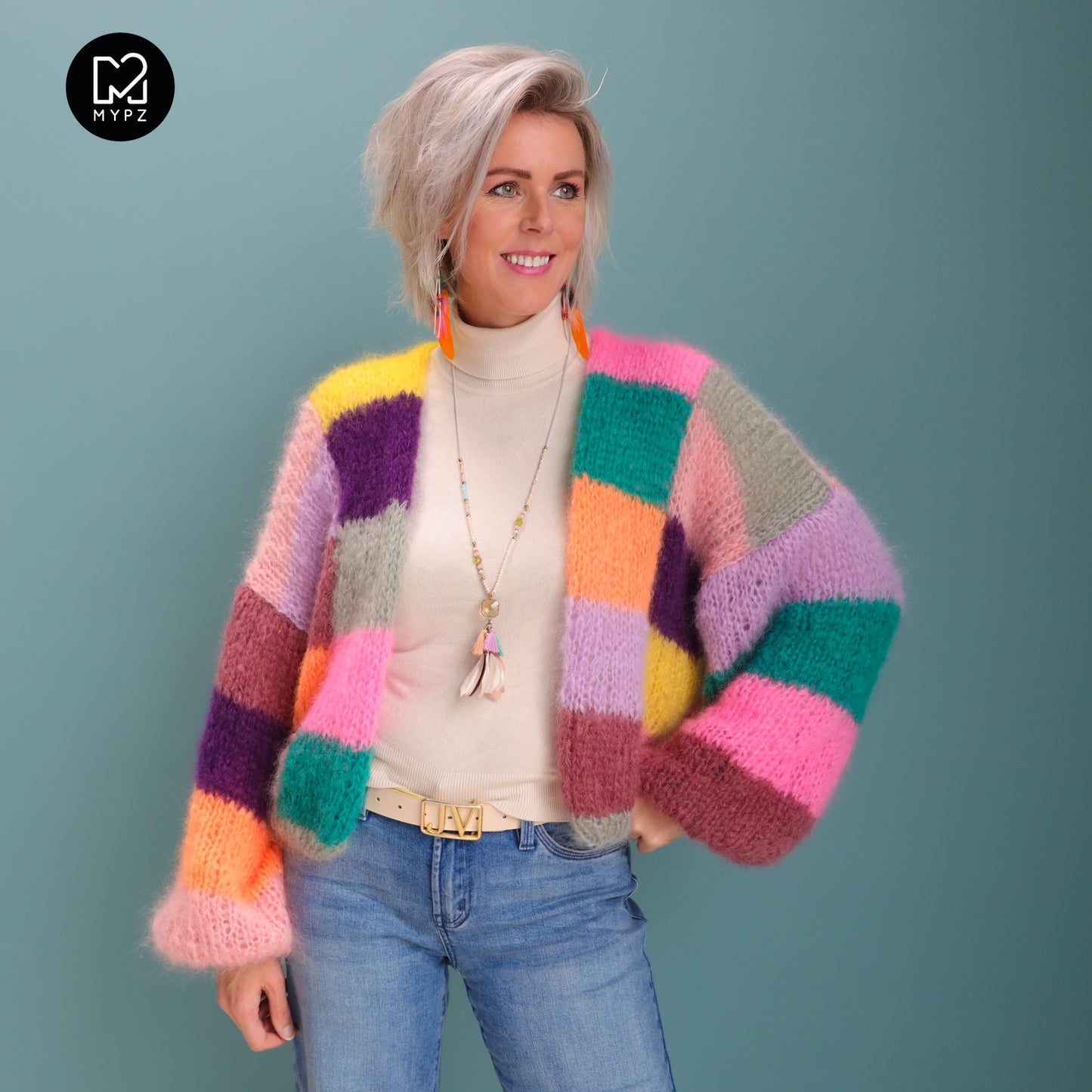 Knit pattern – MYPZ Short Light Mohair Cardigan Harper No10 (ENG-NL-DE)