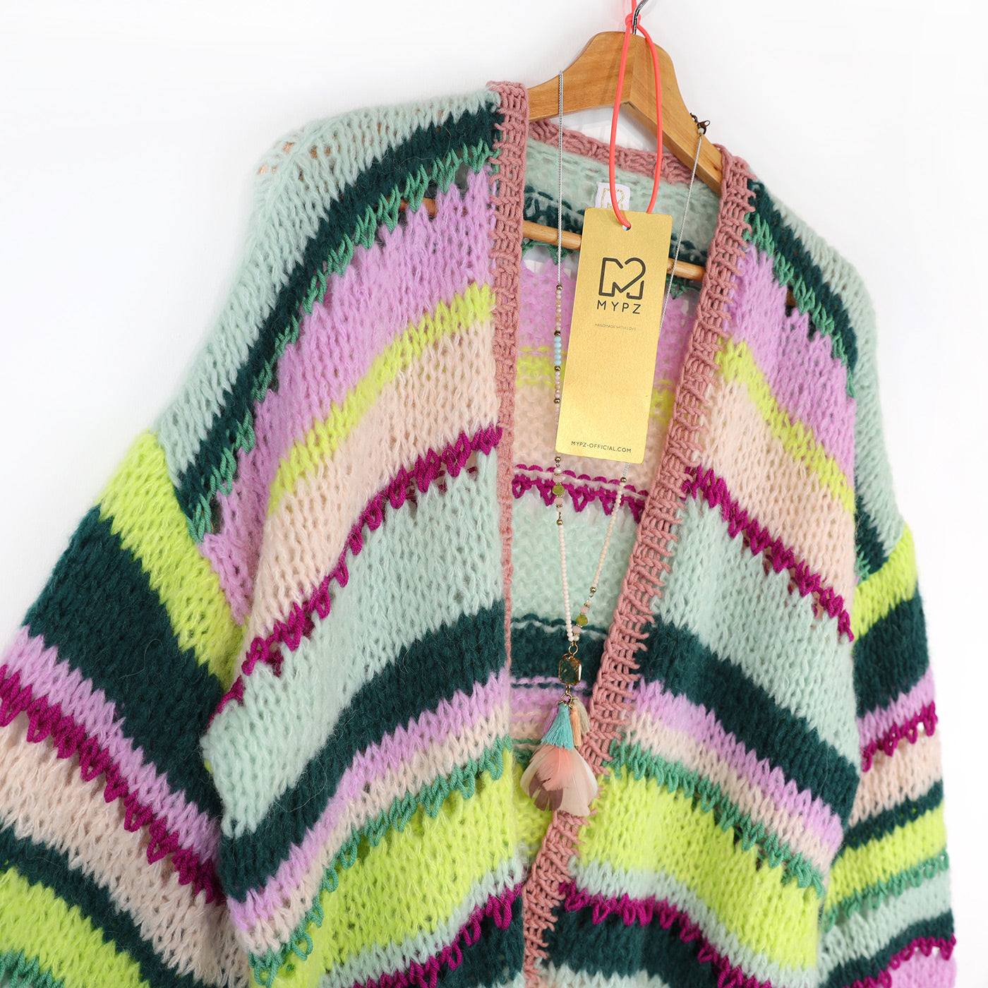Knitting kit – MYPZ Light Alpaca Cardigan Featherlight No10 (ENG-NL-DE)