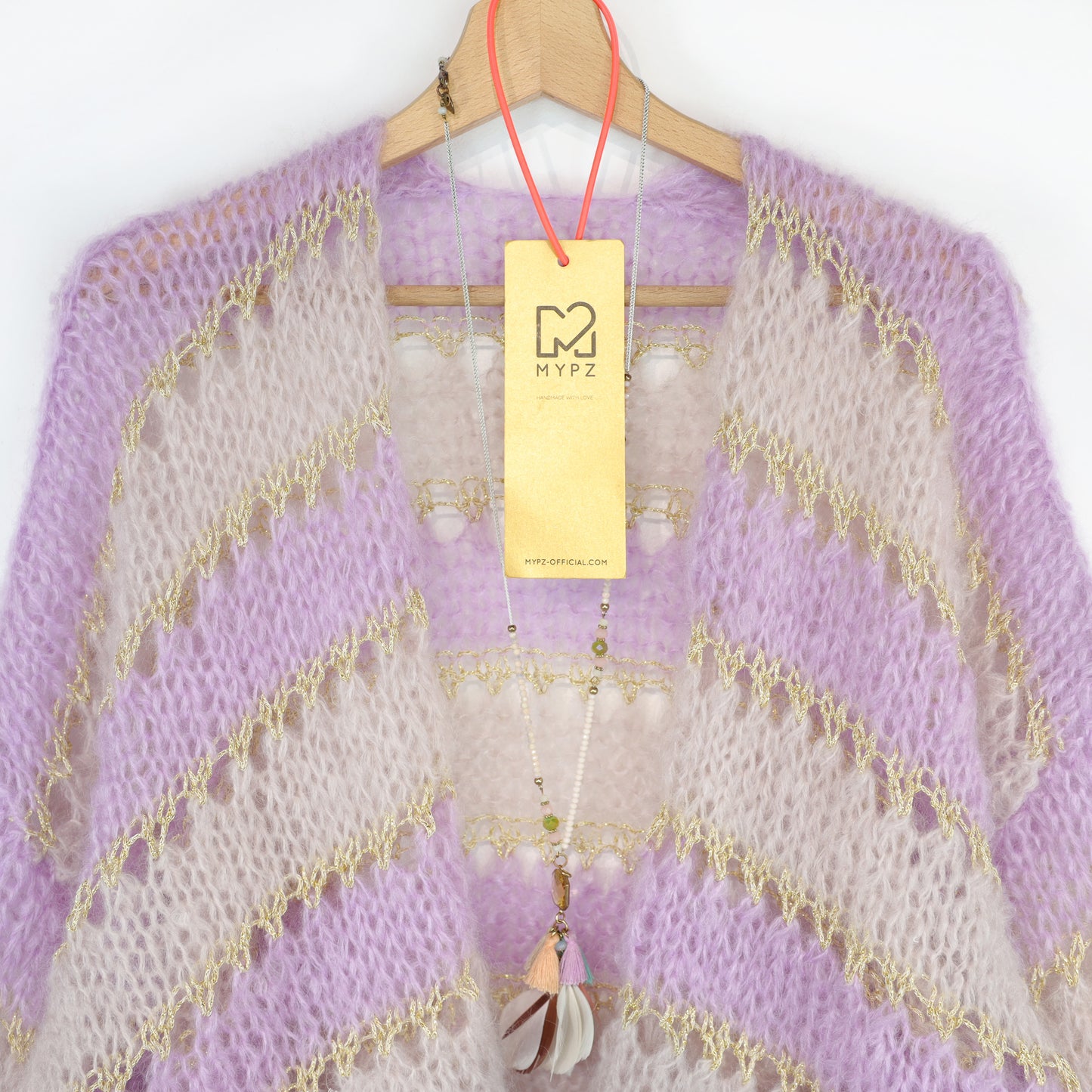 Knitting kit – MYPZ Light Mohair Cardigan Macha No10 (ENG-NL-DE-FR-ES)