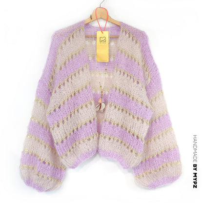 Knitting kit – MYPZ Light Mohair Cardigan Macha No10 (ENG-NL-DE-FR-ES)