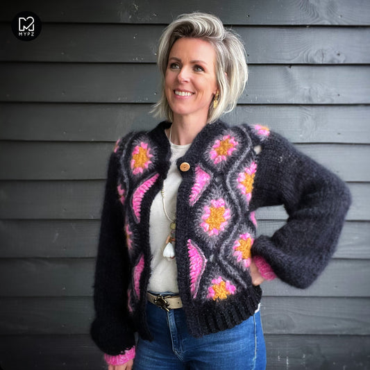 Crochet kit - MYPZ Masterpiece Gilet Pink Star (ENG-NL)
