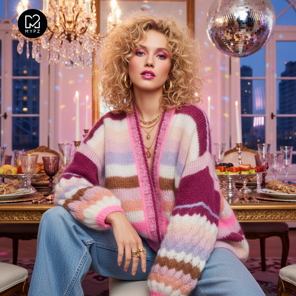 Rosy Sunset cardigan