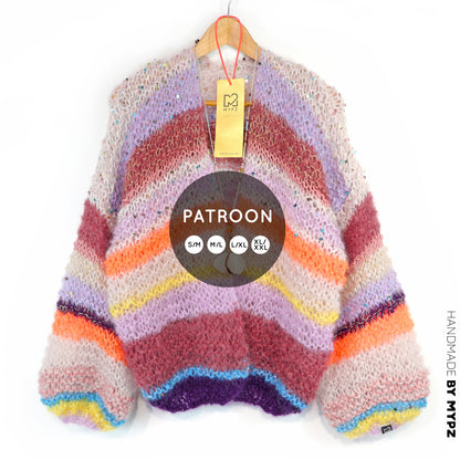Knit pattern – Light Mohair Cardigan Sasha No.12 (ENG-NL-DE)