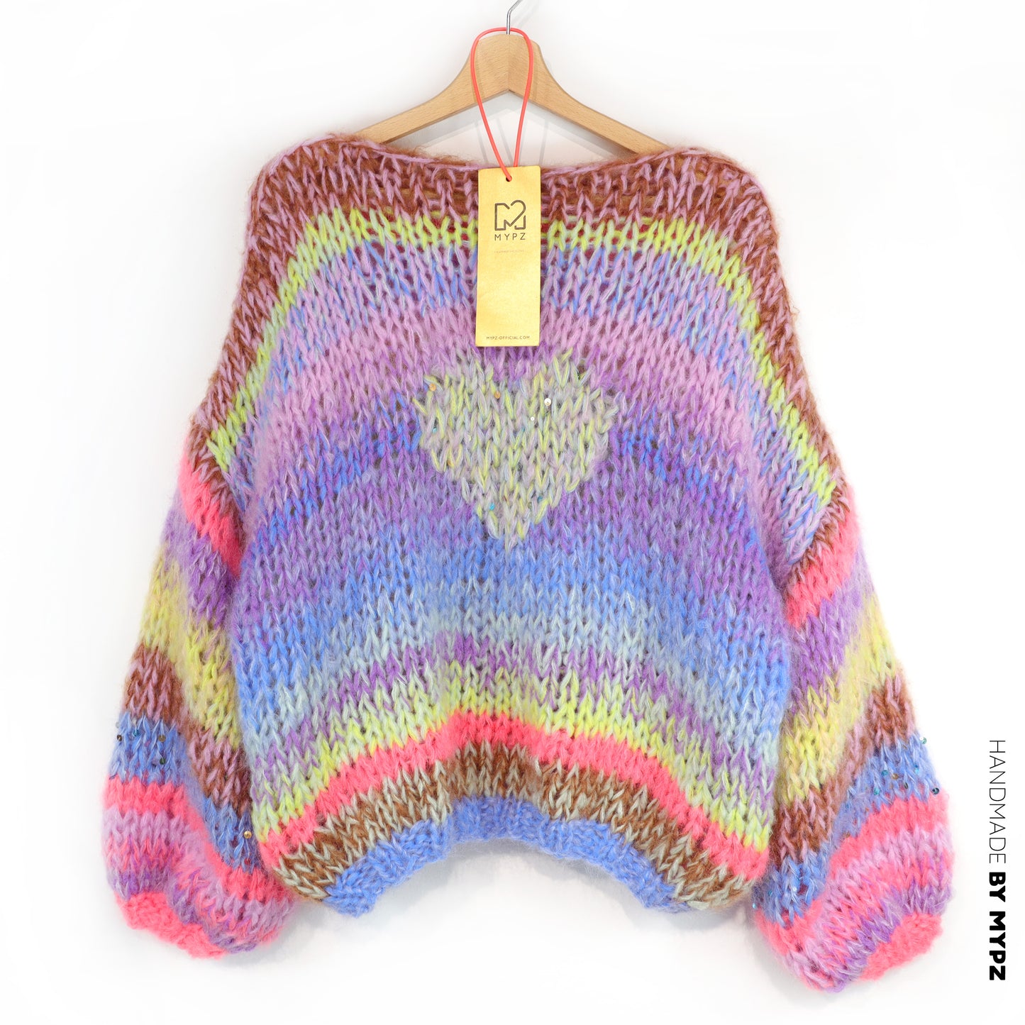 Knitting Kit – MYPZ Short Chunky Alpaca-Mohair Pullover Lake No15 (ENG-NL-DE)