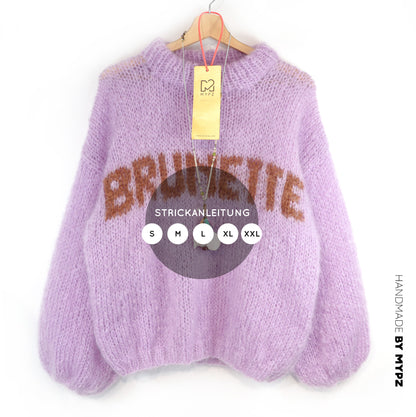 Knit pattern – MYPZ Light Mohair Pullover Brunette No8 (ENG-DE-NL)