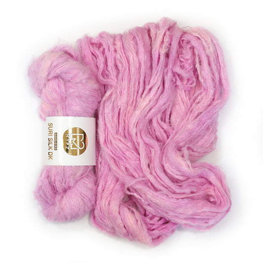 MYPZ Suri Silk DK – hand-dyed Soft Pink