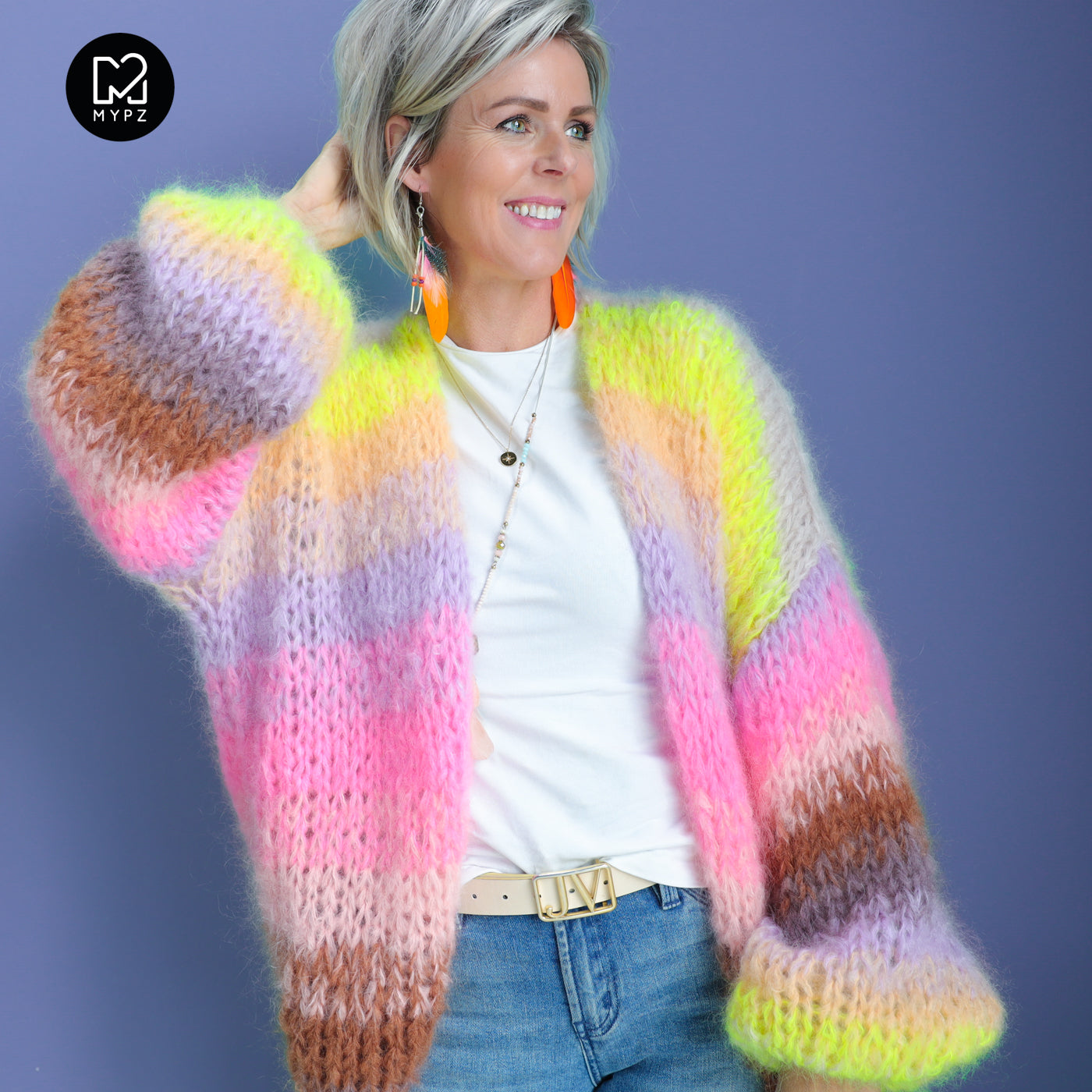 Knitting Kit – MYPZ Chunky Mohair Cardigan Sydney No.15 (ENG-NL-DE)