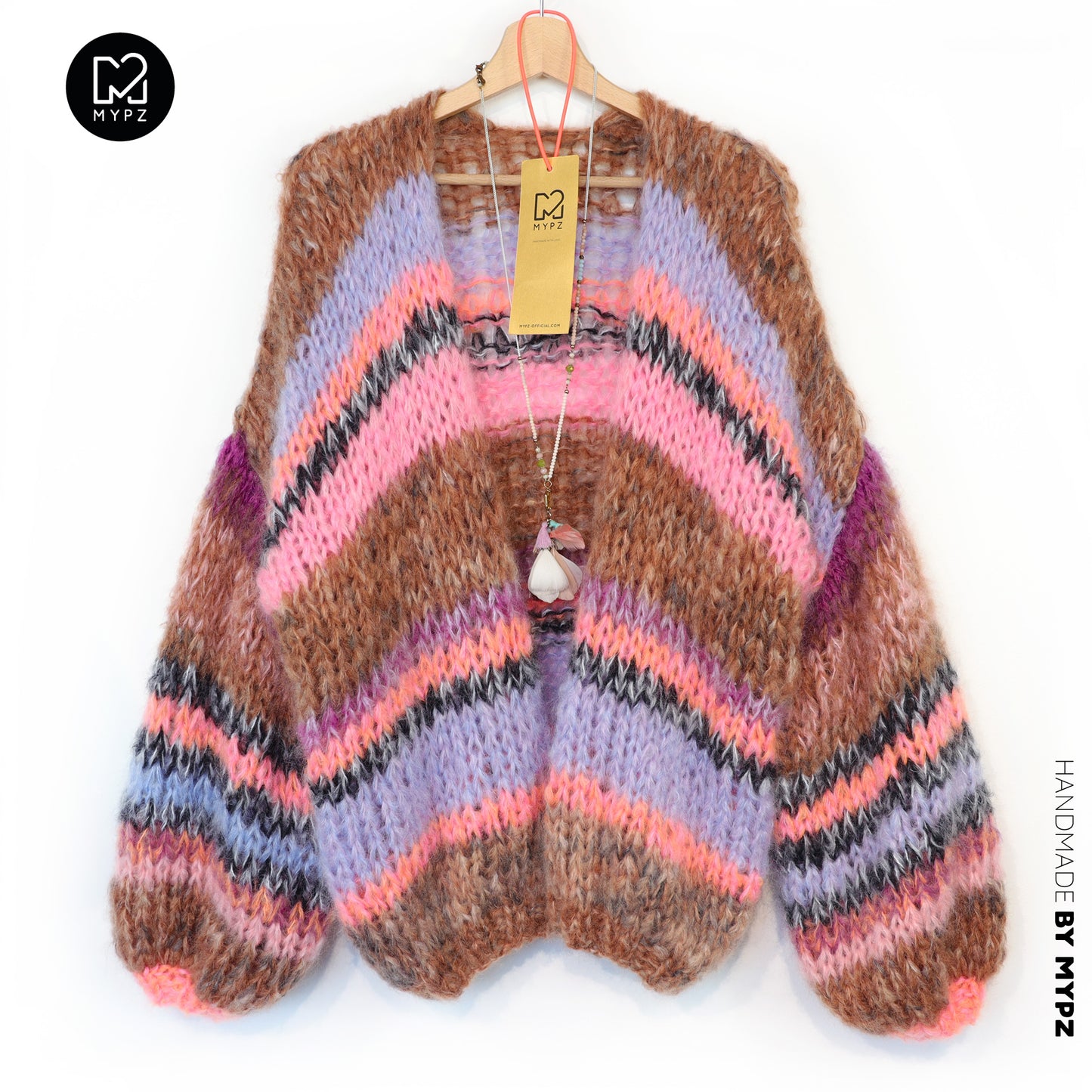 MYPZ Chunky Mohair Cardigan Tiger
