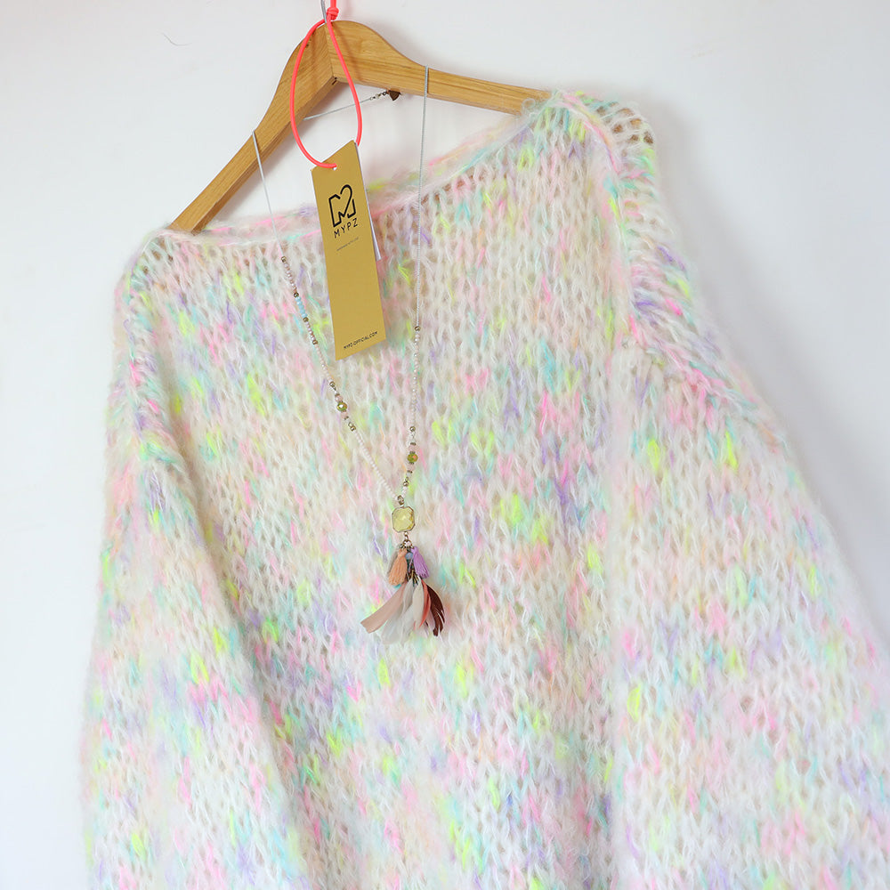 MYPZ Chunky Mohair Pullover Happy Mess