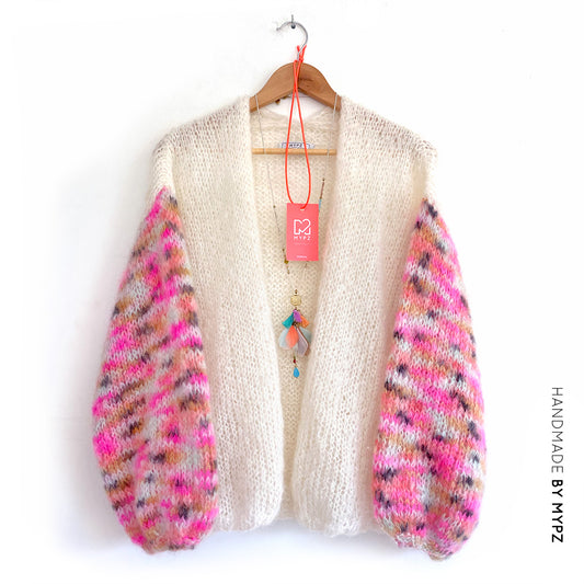 Knitting kit – MYPZ Basic Light Mohair Cardigan Brighter Days No10 (ENG-NL)
