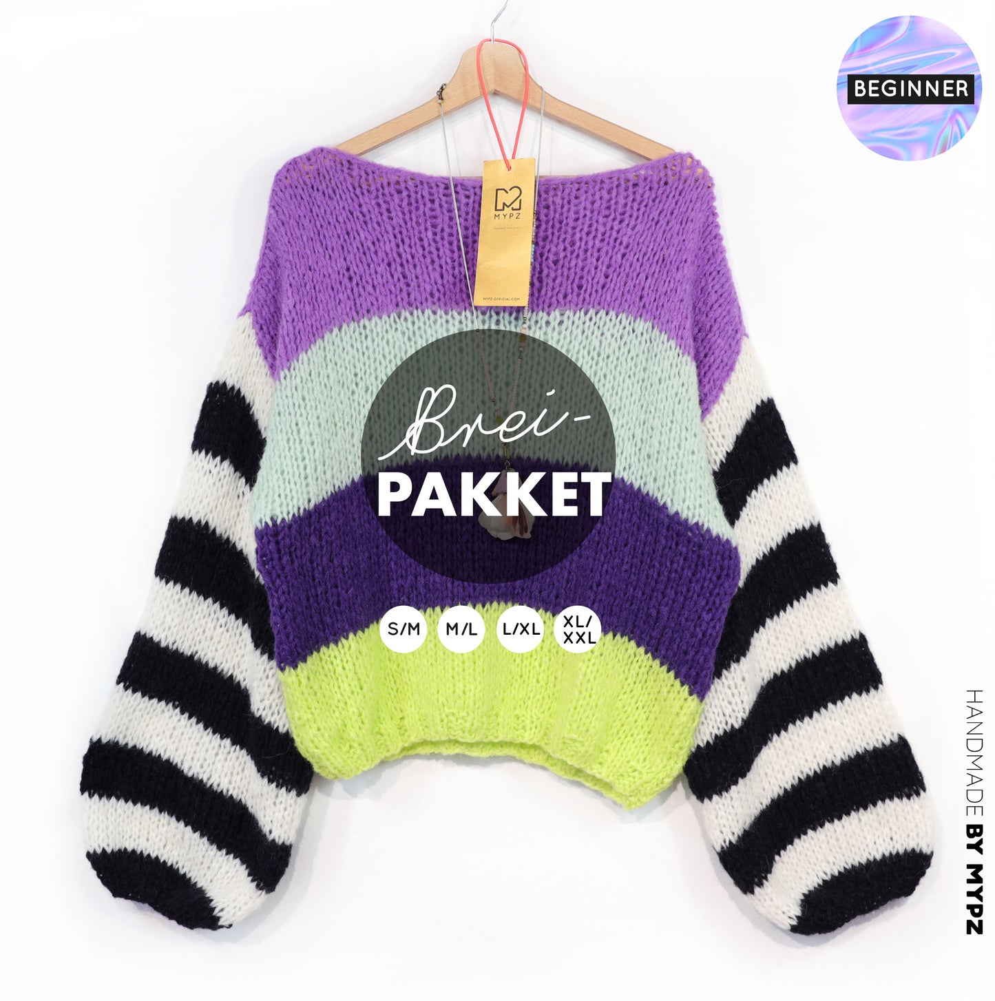 Knitting Kit – MYPZ  Light Alpaca Pullover Cloud Kiss No10 (ENG-NL-DE)