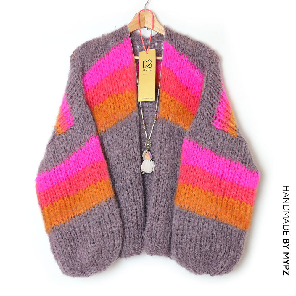 Knitting Kit – MYPZ Chunky Mohair Cardigan Fluffy Cloud No.15 (ENG-NL)