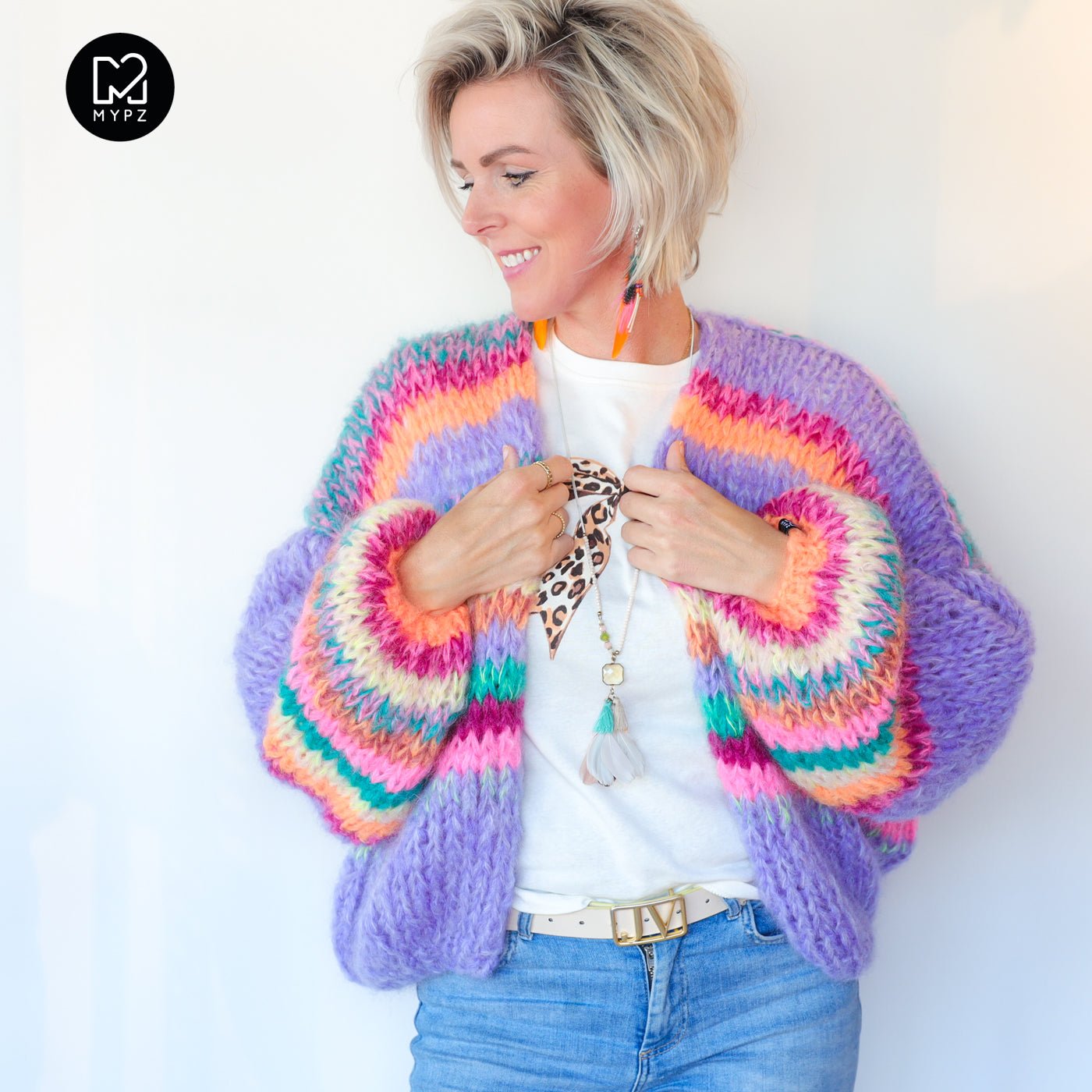 MYPZ Chunky Mohair Cardigan Madeira