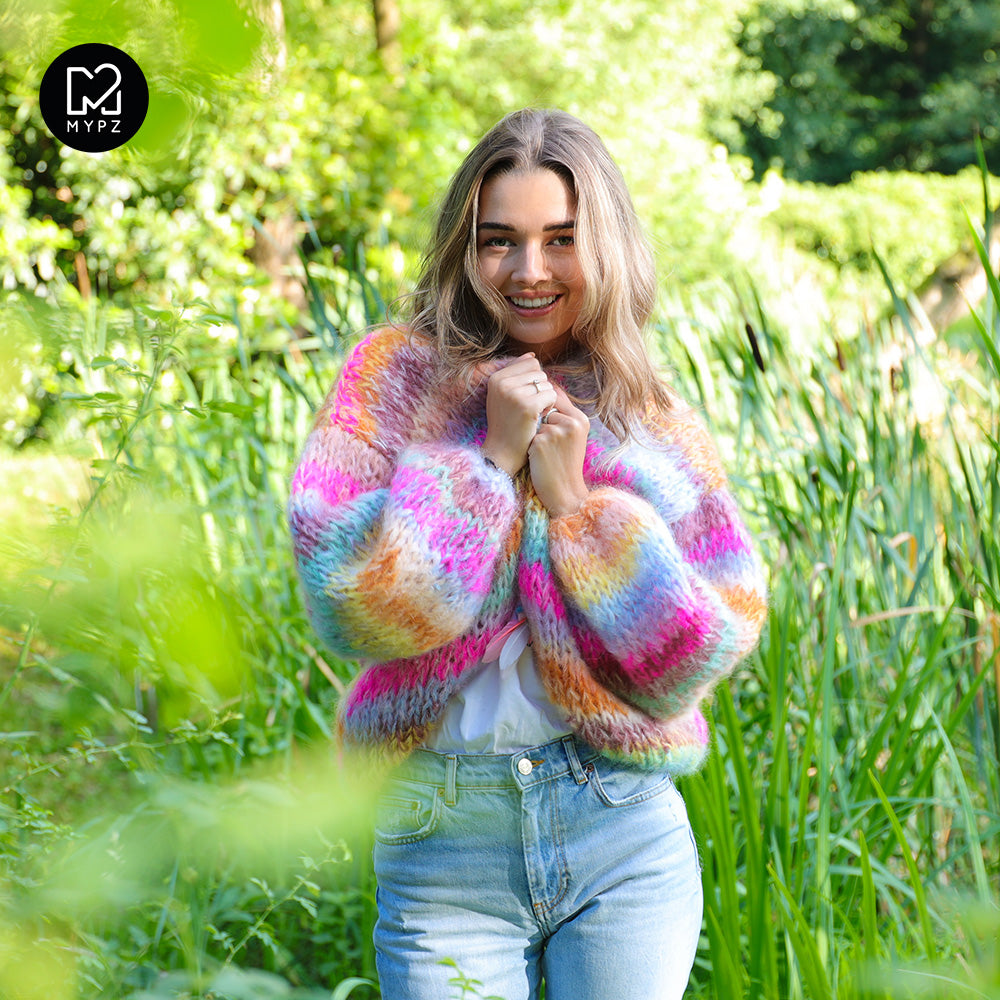 MYPZ Chunky Mohair Cardigan Bright Moments