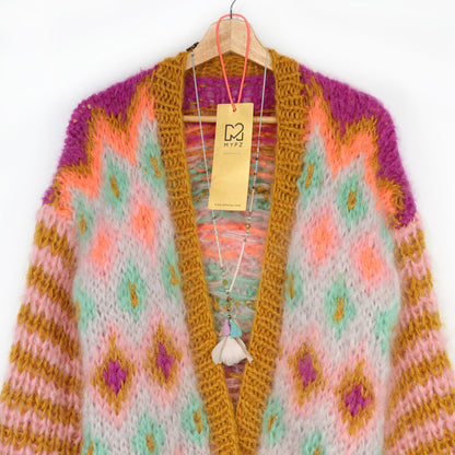 Knit pattern – Chunky Mohair Jacket Flora No.12 (ENG-DE-NL-ES-FR-IT-DA-SV-NO)