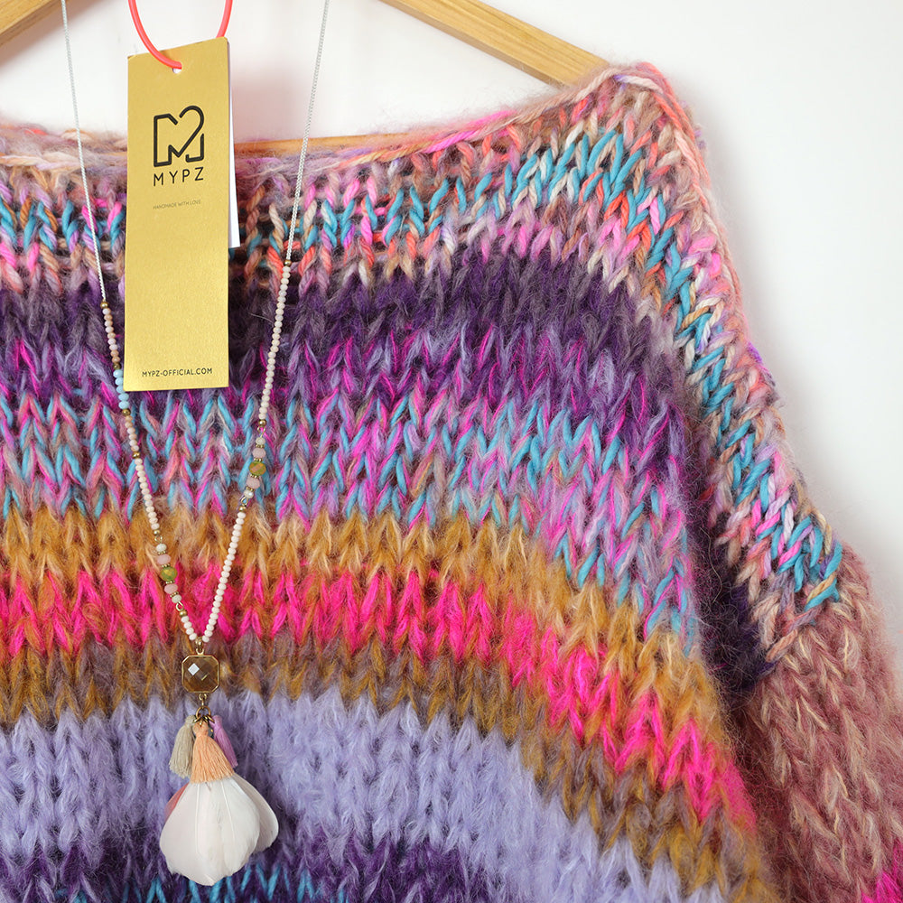 Knitting Kit – MYPZ Chunky Mohair Pullover Paris No15 (ENG-NL-DE)