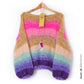 Chunky Mohair-merino Rainbow pullover